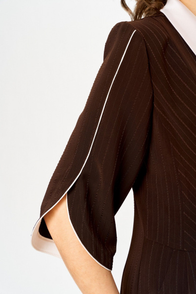 Платье ANASTASIA MAK 1308 коричневый - фото 9