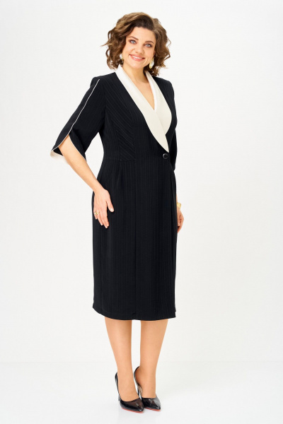 Платье ANASTASIA MAK 1308 черный - фото 2