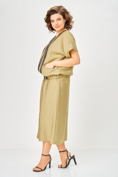 Жакет, юбка ANASTASIA MAK 1320 горчица - фото 6