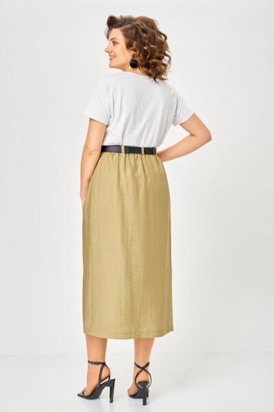 Жакет, юбка ANASTASIA MAK 1320 горчица - фото 12