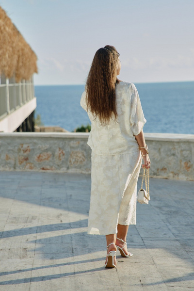 Юбка Vittoria Queen 28853ю молочный - фото 5