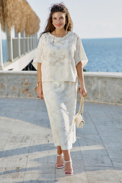 Юбка Vittoria Queen 28853ю молочный - фото 3