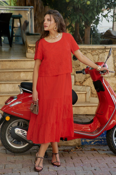 Платье Vittoria Queen 29043 алый - фото 1