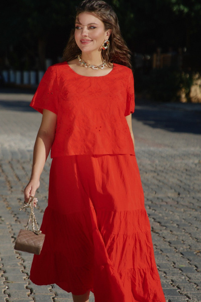 Платье Vittoria Queen 29043 алый - фото 2
