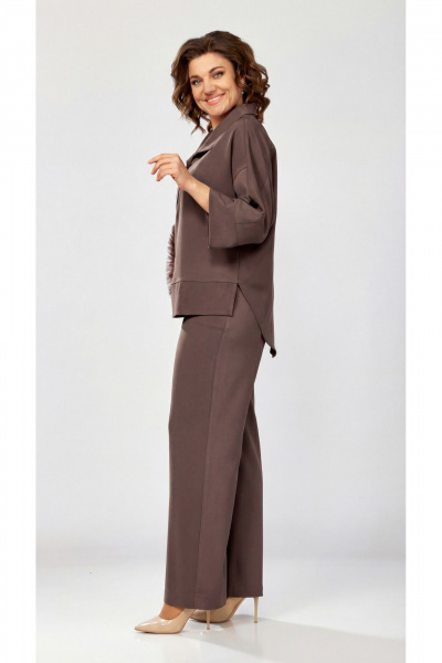 Блуза, брюки ZigzagStyle 559-2 шоколадный мусс - фото 5