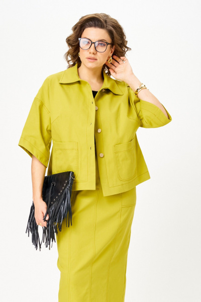 Блуза, жакет, юбка Орхидея 1666 - фото 4