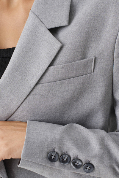 Жакет Панда 188330w светло-серый - фото 4