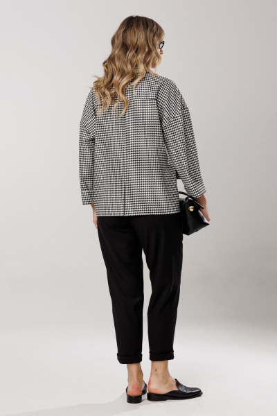 Брюки, жакет Ларс Стиль 1201/1 лапка-черный - фото 8