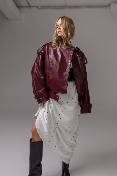 Куртка PiRS 6565 бургунди - фото 5