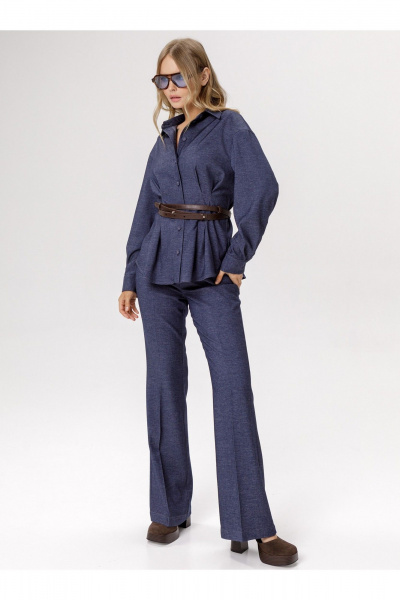 Рубашка PiRS 6568 синий - фото 2