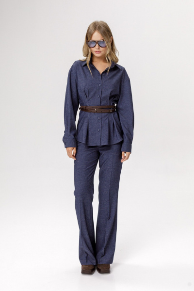 Брюки PiRS 6569 синий - фото 4