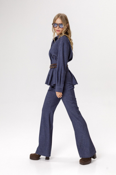 Брюки PiRS 6569 синий - фото 3