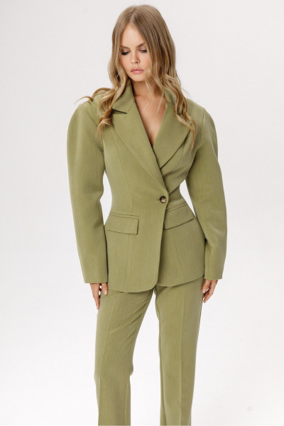 Жакет PiRS 6573 оливковый - фото 7