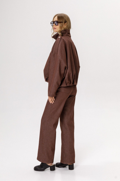 Бомбер PiRS 6575 шоколадный - фото 6