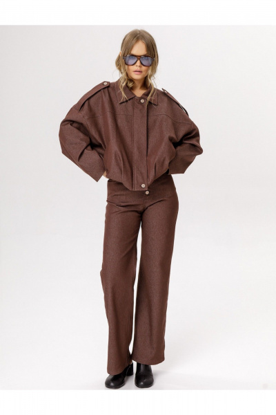 Брюки PiRS 6576 шоколадный - фото 2