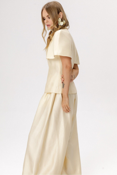 Блуза PiRS 6583 сливочный - фото 7