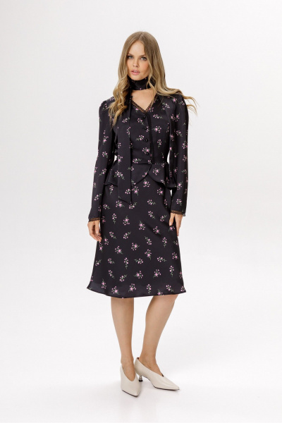 Платье PiRS 6587 черный - фото 1