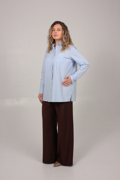 Блуза Dolce Forma BLY-BE-03_голубой - фото 1