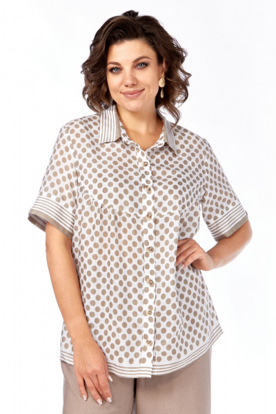 Блуза, брюки Matini 1.1319 бежевый - фото 4