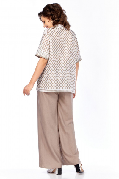 Блуза, брюки Matini 1.1319 бежевый - фото 5