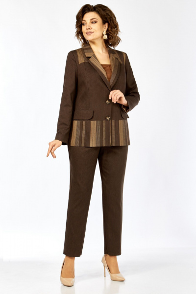Брюки, жакет Matini 1.1364 коричневый - фото 7