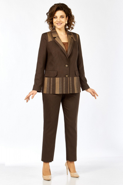 Брюки, жакет Matini 1.1364 коричневый - фото 6