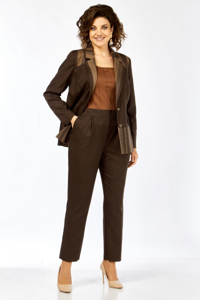 Брюки, жакет Matini 1.1364 коричневый - фото 2