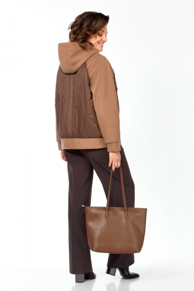 Куртка Lady Secret 9011 коричневый+шоколад - фото 6