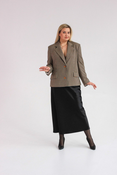 Жакет Dolce Forma GAK-BE-01_горчица-хвоя - фото 2