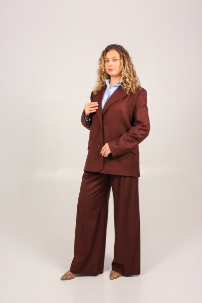 Брюки Dolce Forma BRK-BE-04_коричневый - фото 3
