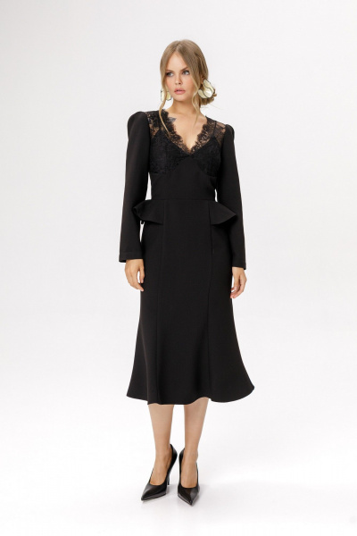 Платье PiRS 6605 черный - фото 6