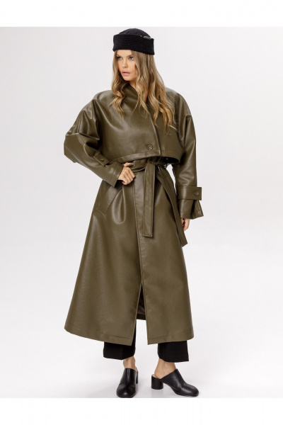 Тренч PiRS 6622 хаки - фото 1