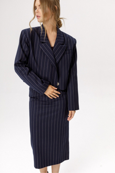 Жакет PiRS 6627 синий - фото 3