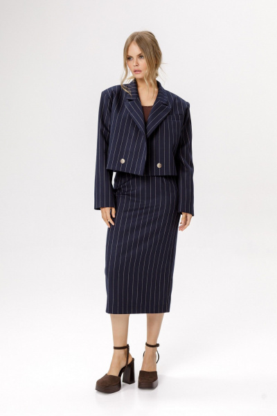 Юбка PiRS 6628 синий - фото 1