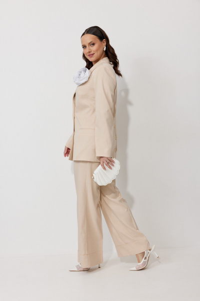 Брюки, жакет Mubliz 190 бежевый - фото 13