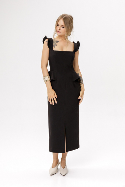 Платье PiRS 6638 черный - фото 8