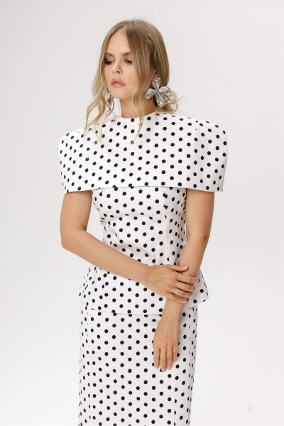 Юбка PiRS 6644 горохи_на_белом_фоне - фото 8