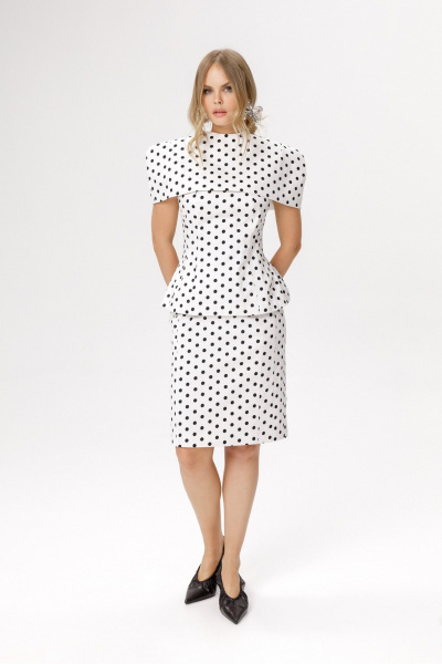 Юбка PiRS 6644 горохи_на_белом_фоне - фото 6