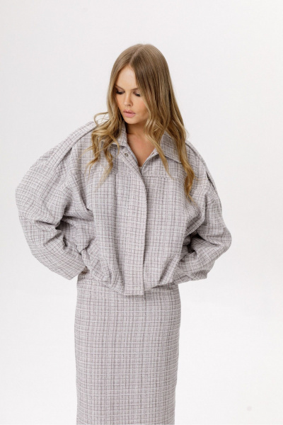 Бомбер PiRS 6667 серый - фото 1