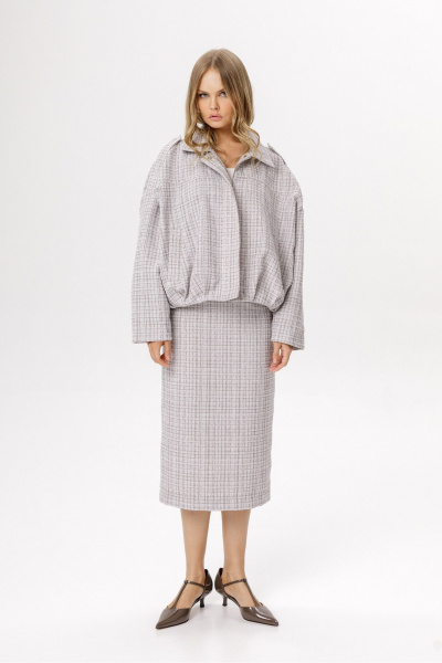 Юбка PiRS 6668 серый - фото 1