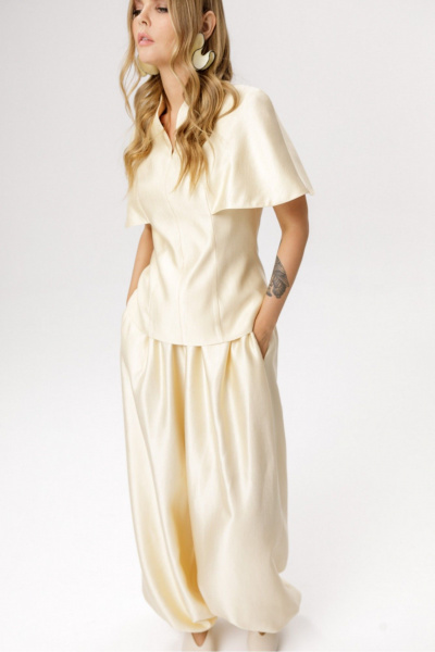 Брюки PiRS 6671 сливочный - фото 2