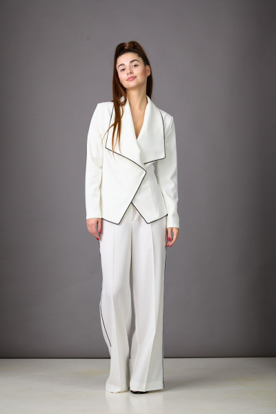 Брюки, жакет Rosheli 1177 молочный - фото 8