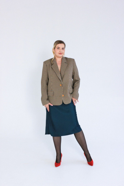 Юбка Dolce Forma YU-BE-02_изумруд - фото 4