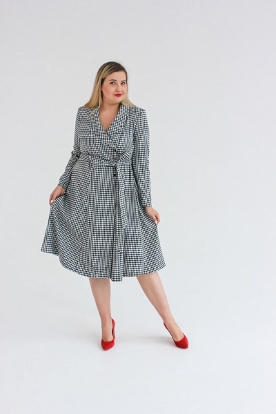 Платье Dolce Forma PLAT-BEL-04_черно-белый - фото 2