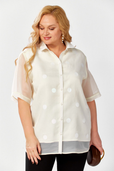 Рубашка Avenue 0352 молоко - фото 4