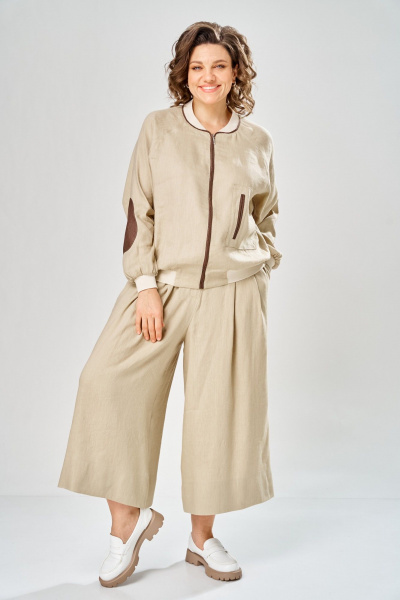 Бомбер, брюки Диомант 2154 натуральный - фото 1