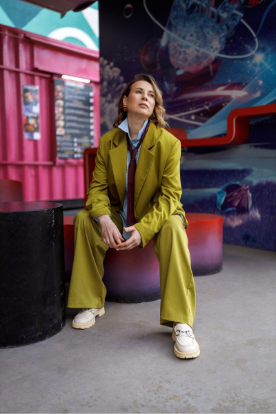 Брюки Dolce Forma BRK-BE-03_горчица - фото 3