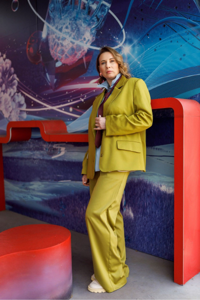 Брюки Dolce Forma BRK-BE-03_горчица - фото 1