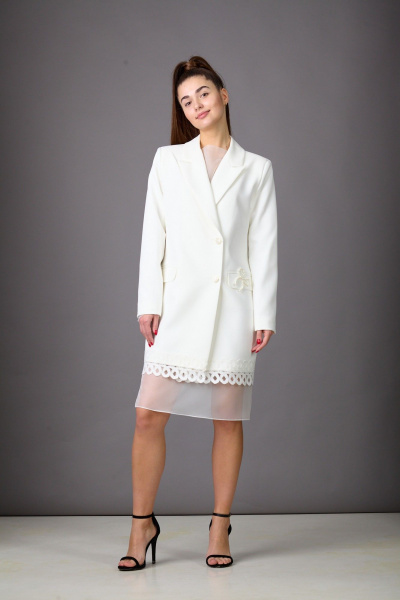 Пиджак Rosheli 1168/3 молочный - фото 8