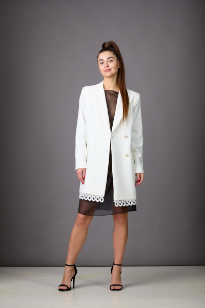 Пиджак Rosheli 1168/3 молочный - фото 6
